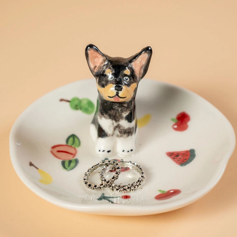 Custom Pet Dog Figurine Dish For Pet Love Christmas Gift