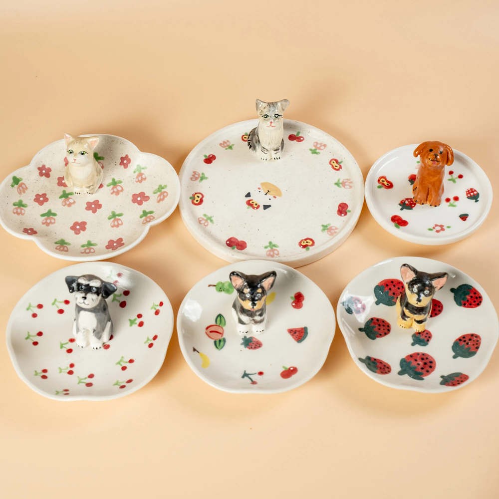 Custom Pet Figurine Dish For Pet Love Christmas Gift