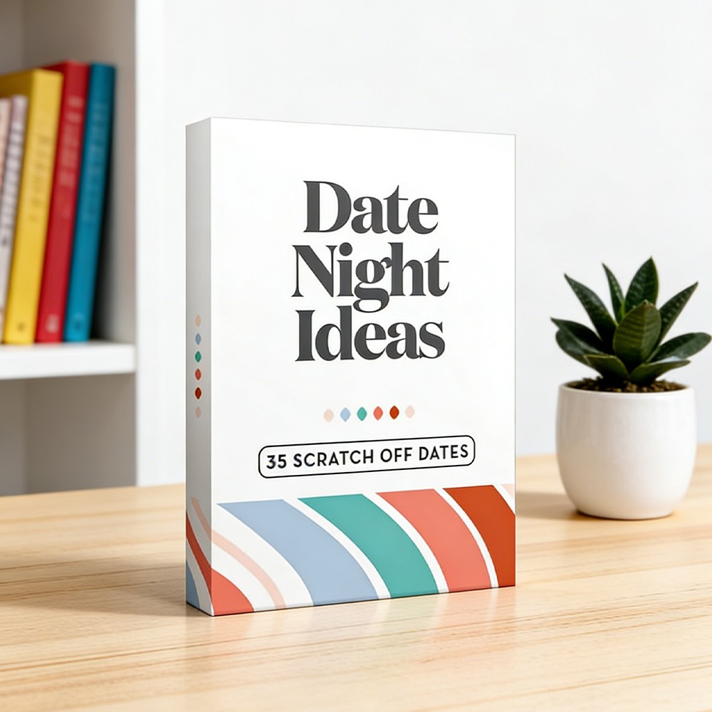 Romantic & Fun Scratch Off Date Night Ideas Card Game - Perfect Couples Gift for Boyfriend, Girlfriend, Wife, Husband, Engagement, Birthday or Anniversaries
