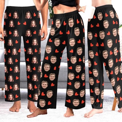 Custom Photo Pajama Pants, Personalized Face Pajamas & Socks, Christmas gift
