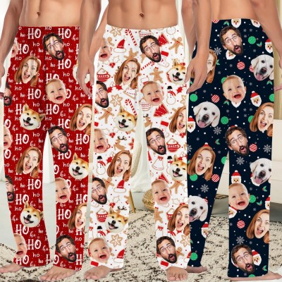 Custom Photo Pajama Pants: Personalized Family Christmas Pajamas