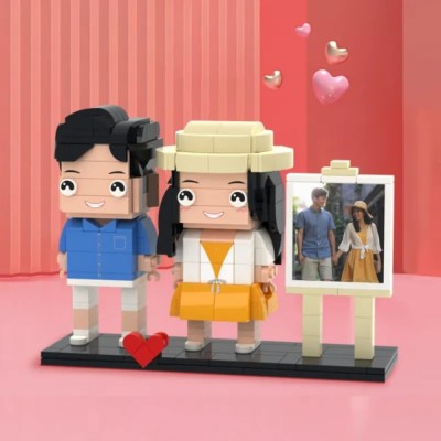 Customizable Fully Body People My Custom Brickfigures Granules Photo Building Blocks Character Festival Gift Small Particle Block 