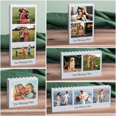 Personalised Photo Gift Brick Photo Block, Keepsake Gift, Gift for Dad, Building Block, Puzzle, Birthday Present, Couples, Anniversary