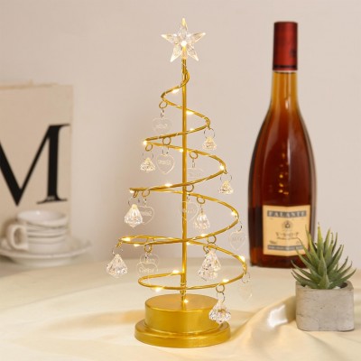 Custom Christmas Tree Light,crystal lamp,Family Tree Night Light, Engraved Names xmas night light,Home Decoration Christmas gift for Her